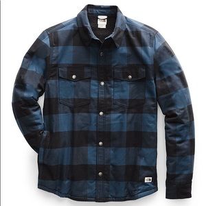 North Face men’s Sherpa lined flannel campshire